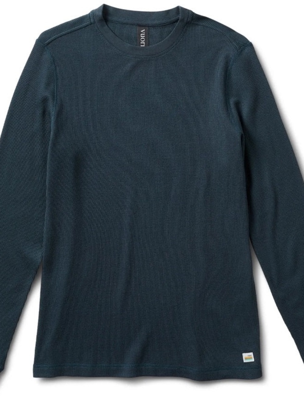 Vuori Men's Waffle Crew in Shale
